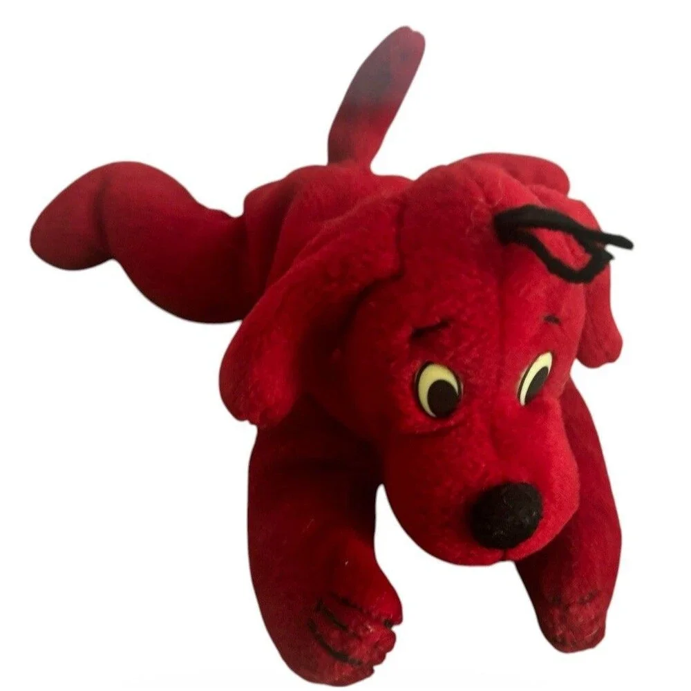 Vintage 1997 Scholastic Clifford Big Red Dog Plush SideKicks Beanie Stuffed Toy